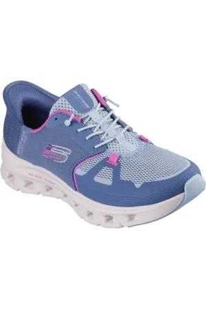Skechers Ladies 150420 GLIDE-STEP PRO in Slate/Pink Rolling Motion Sole