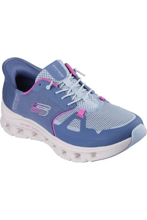 Mid Top All Day Road Trip Skechers Ladies 150420 GLIDE-STEP PRO in Slate/Pink