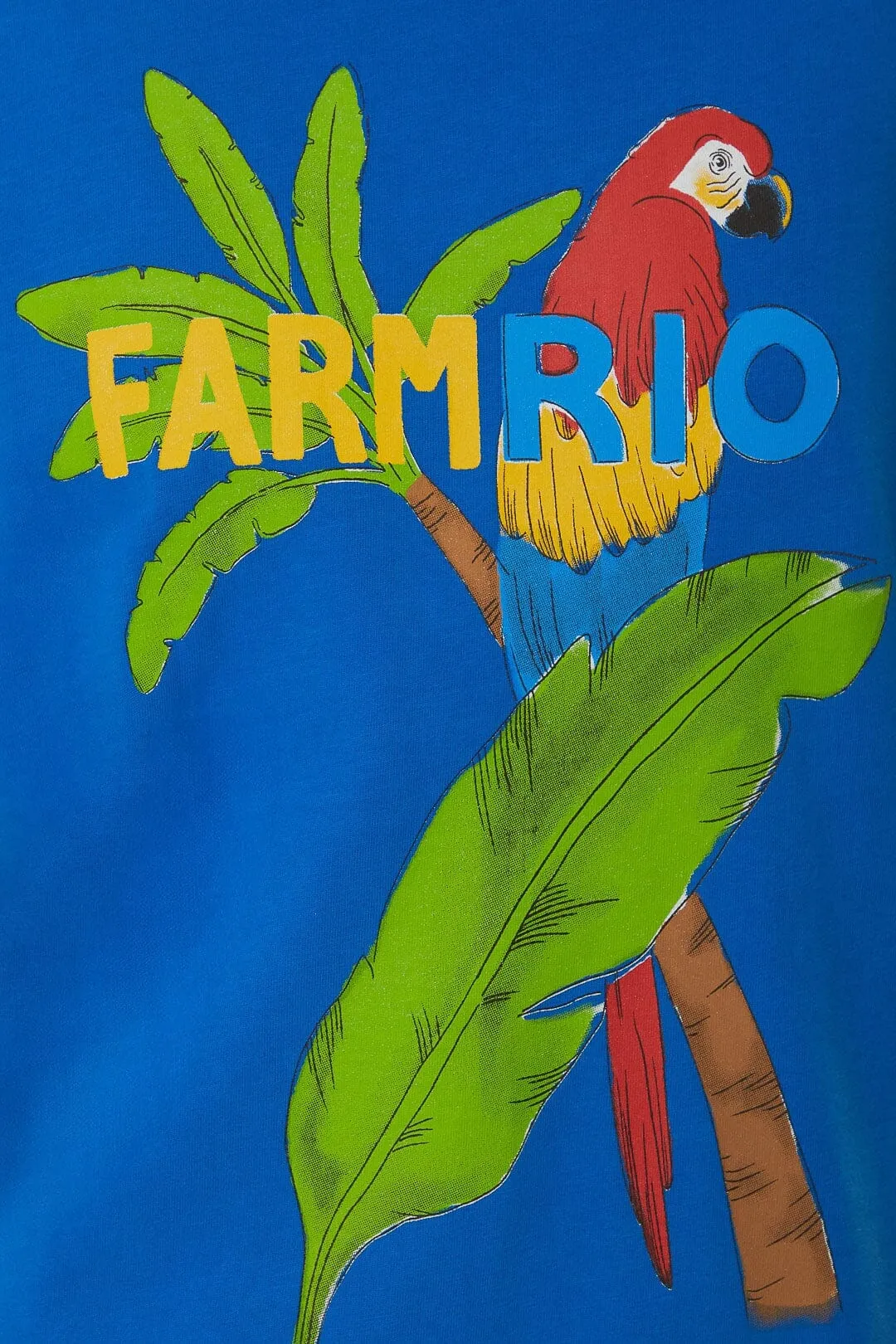 Blue Farm Rio Organic Cotton Relaxed T-Shirt Subtle Details Trendy Comfort Wear