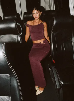 Flexible Motion Editorial Look Whiley Maxi Skirt Mauve