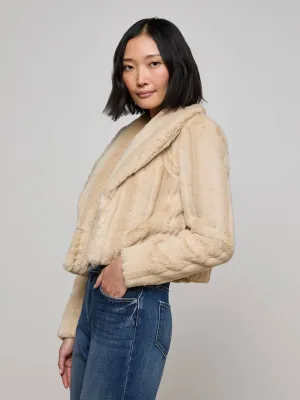 Davy Faux Fur Jacket NoiseFreeFabric AdjustableHem
