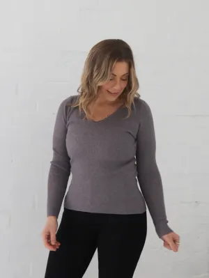 Gym clothing Dawson Knit Top - Grey