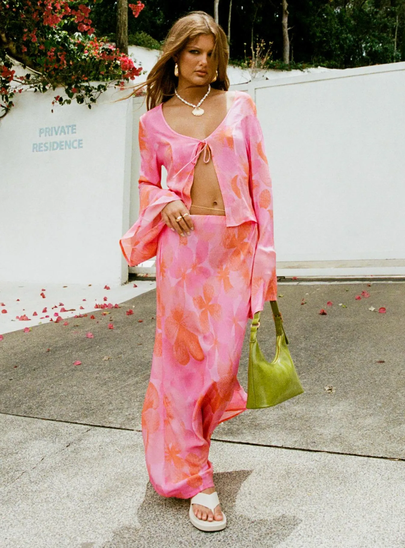 Solstice Maxi Skirt Pink Comfy Style