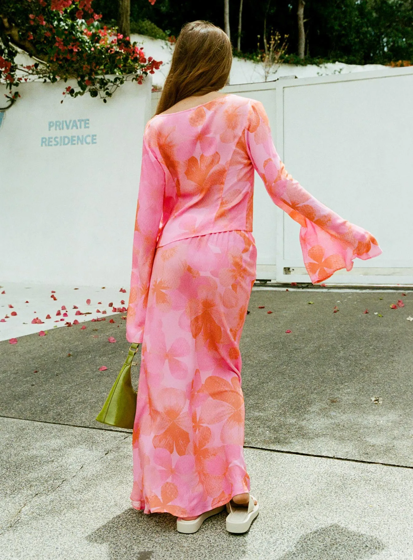 Solstice Maxi Skirt Pink Visual Outfit