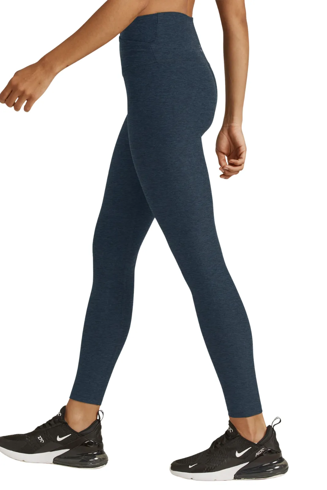 Lightweight Material Beginner Level Spacedye At Your Leisure Midi Legging, Nocturnal Heather