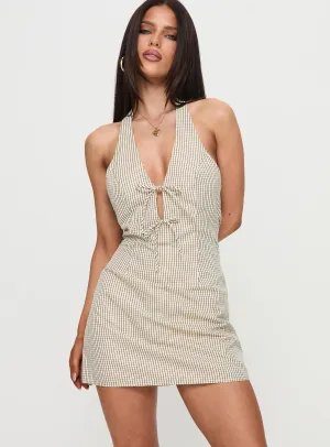 Mid Fit Madalene Halter Mini Dress Multi