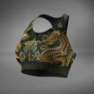 Women??s UFC Unrivaled by Venum Green Valentina Shevchenko Sports Bra Fashion activewear