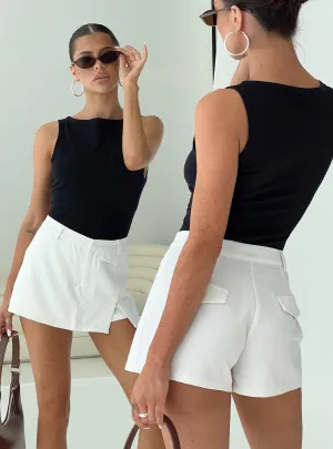 Neat Fit Deuce Split Skort White