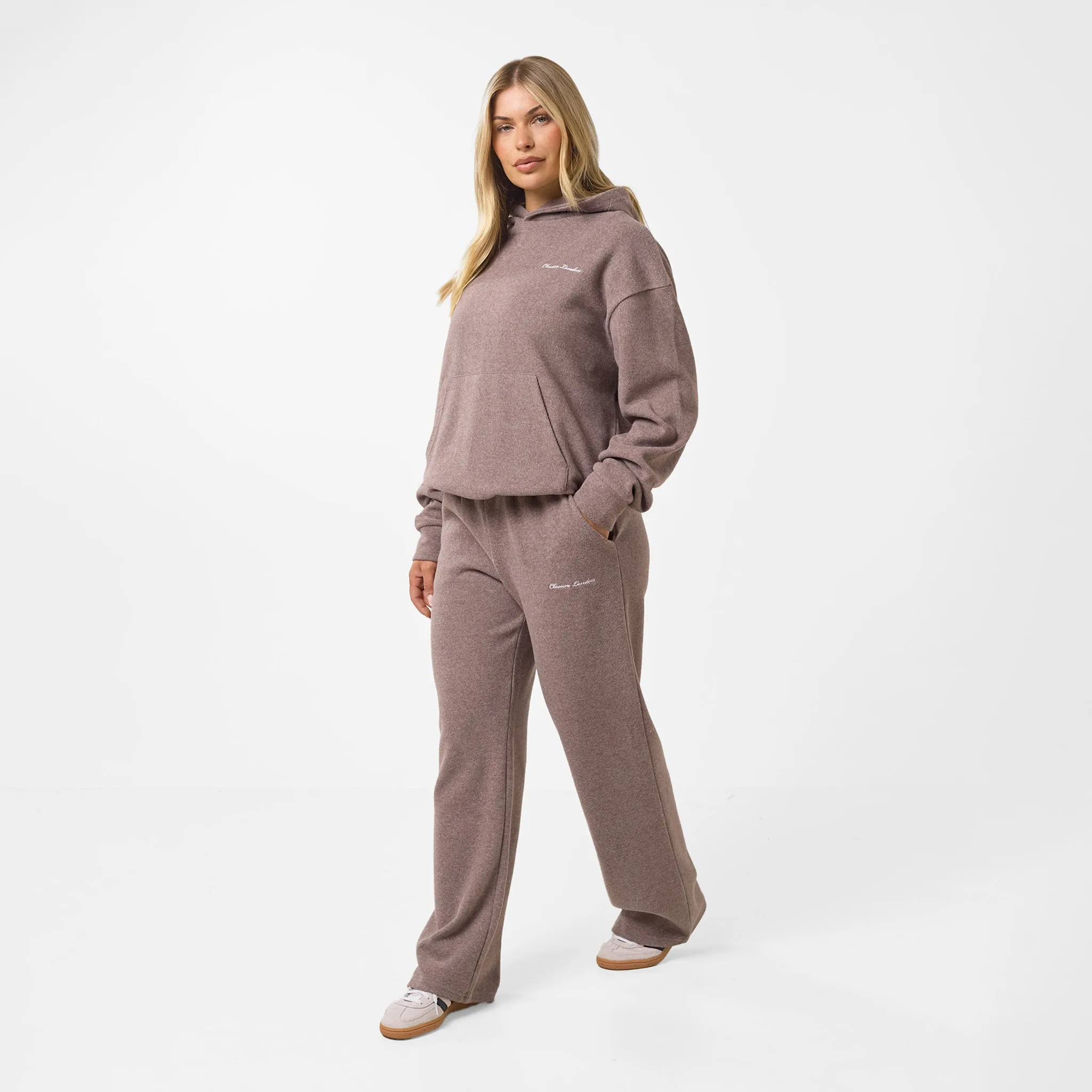 2-Pack Soft Knit Tracksuit | Brown/Oatmeal Brunch Fit