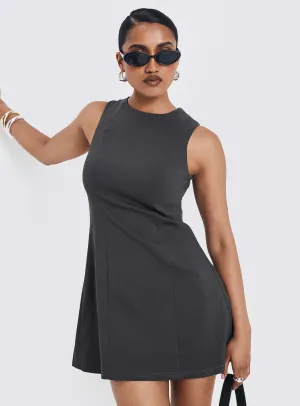 Geraldine Mini Dress Grey Understated Glam