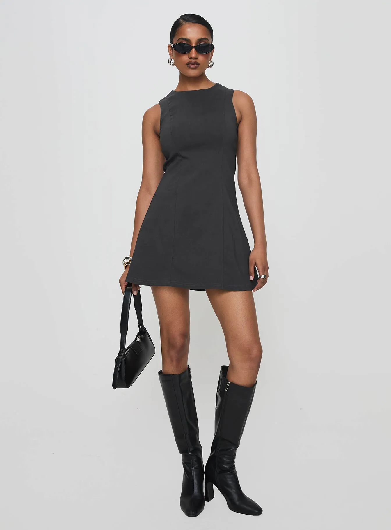 Geraldine Mini Dress Grey Urban Ready Bold Touch