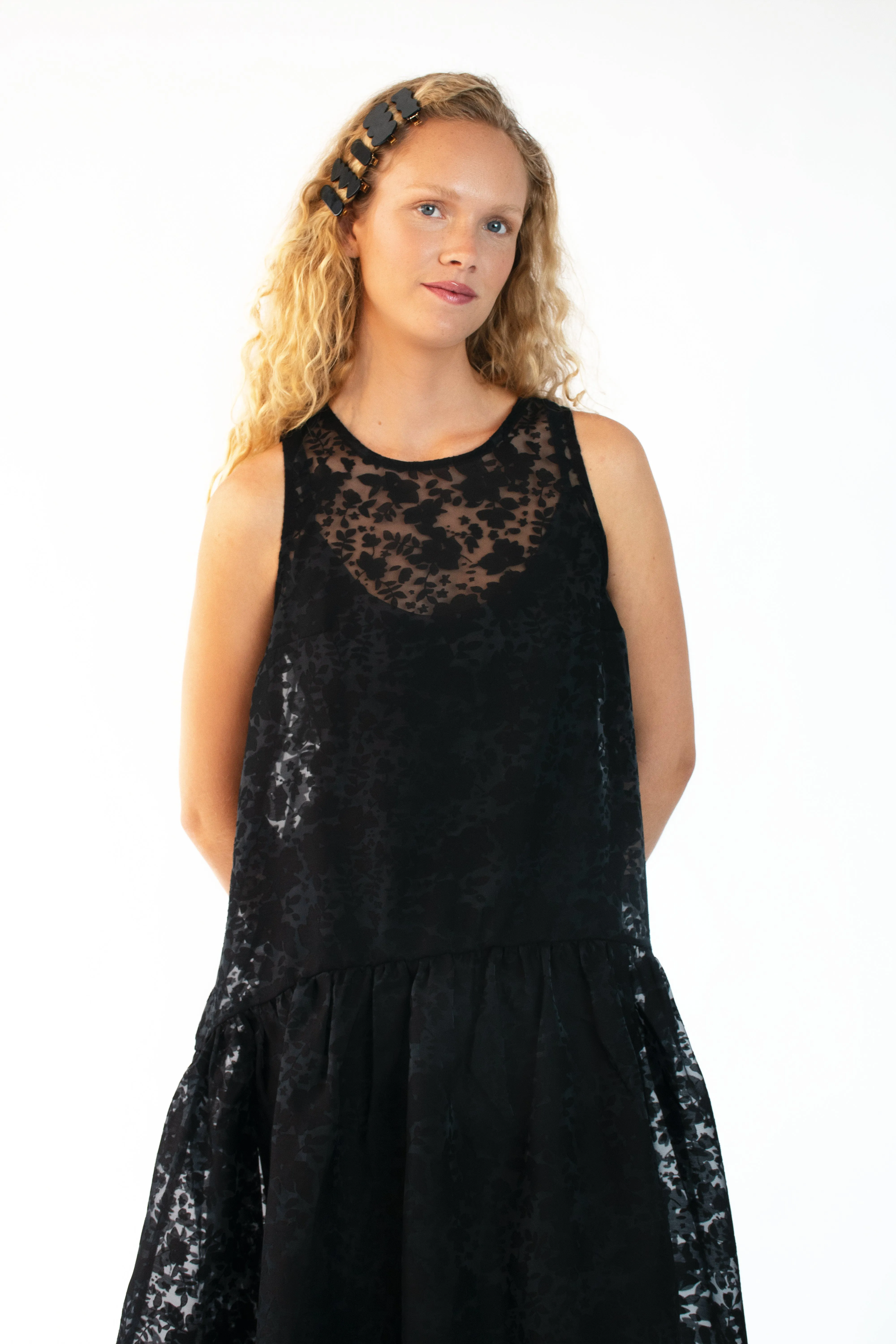 Feminine Energy Drop Waist Dress in Organza