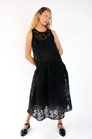 Cozy Flex Drop Waist Dress in Organza
