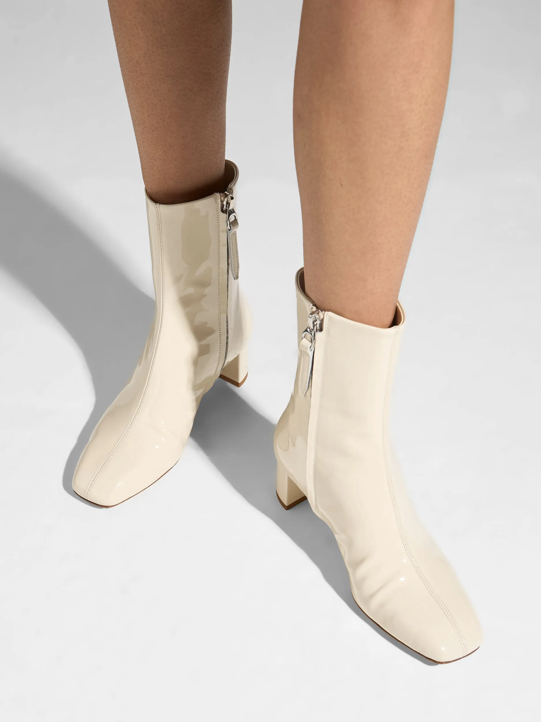 Water resistant upper Millie Patent Ankle Boots