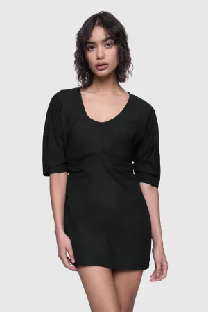 Tailored Cut Sleek long-sleeve dress Stella Waisted Dress