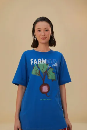Blue Beet Farm To Table Organic Cotton T-Shirt Recycled Polyester Blend ComfortFirst