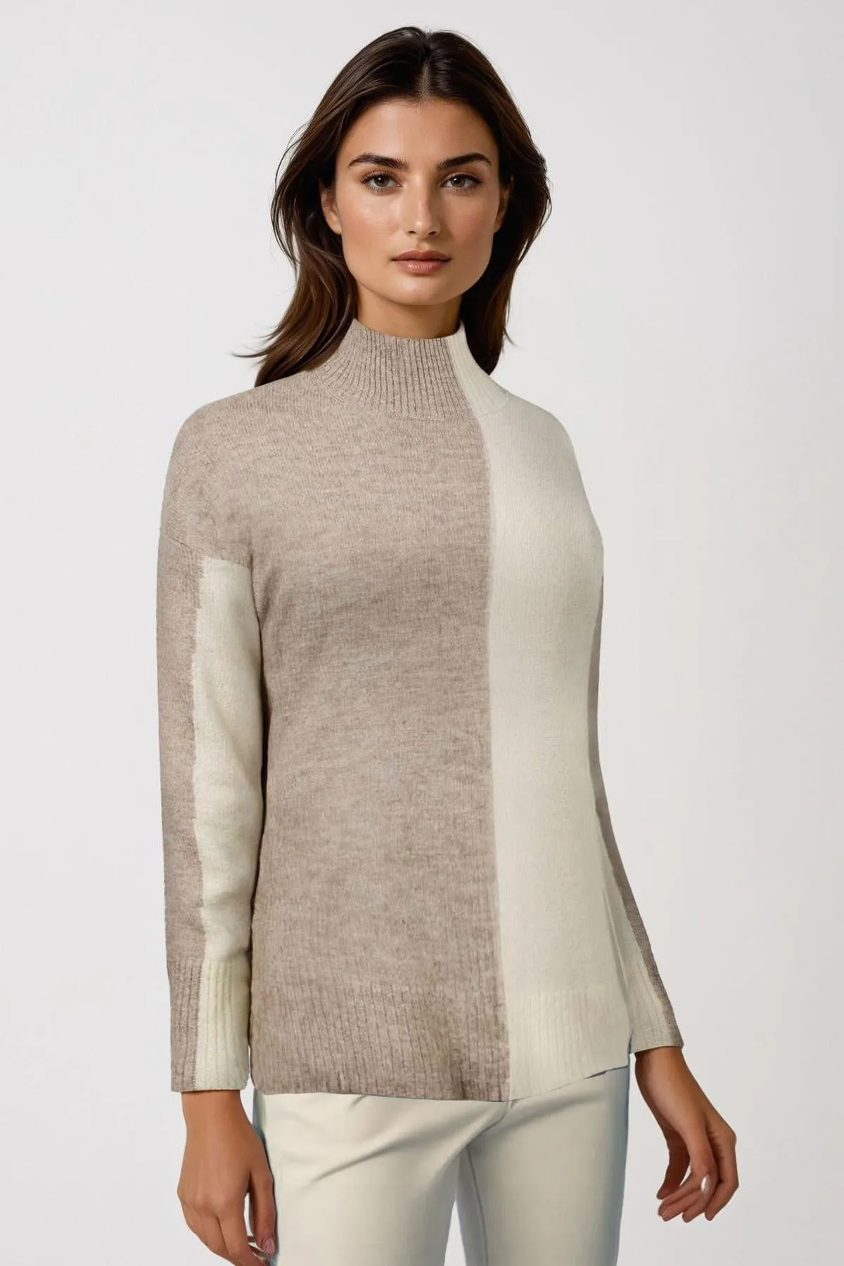 Block Colour Jumper MoistureWicking Technology Wrinkle Resistant Finish