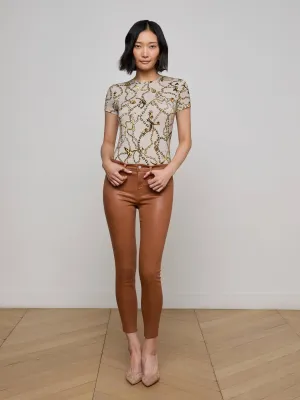 RuggedDurability Margot Coated Cropped Skinny Jean