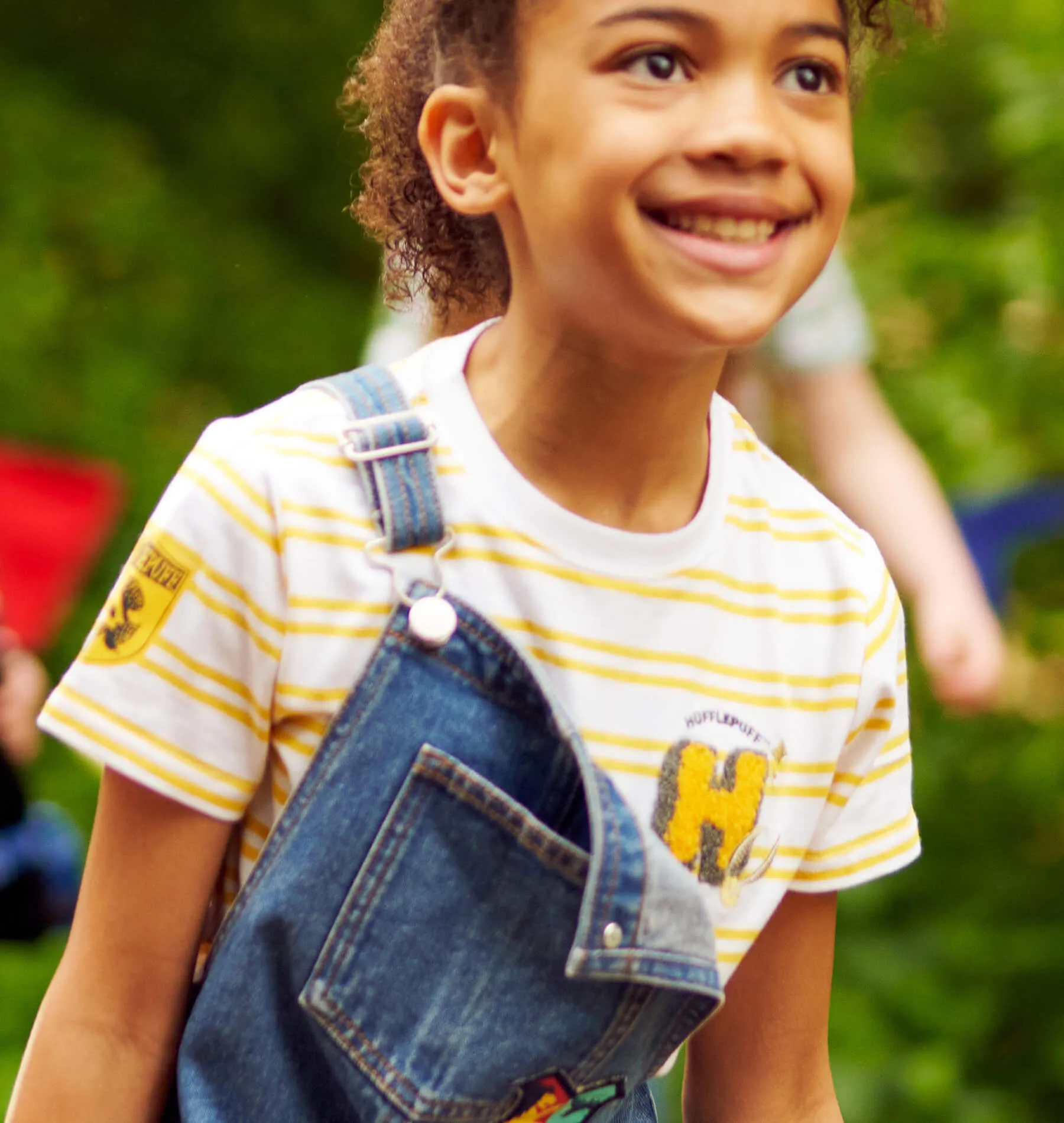 monochromatic Easy to Style Kids Hufflepuff Striped T-Shirt