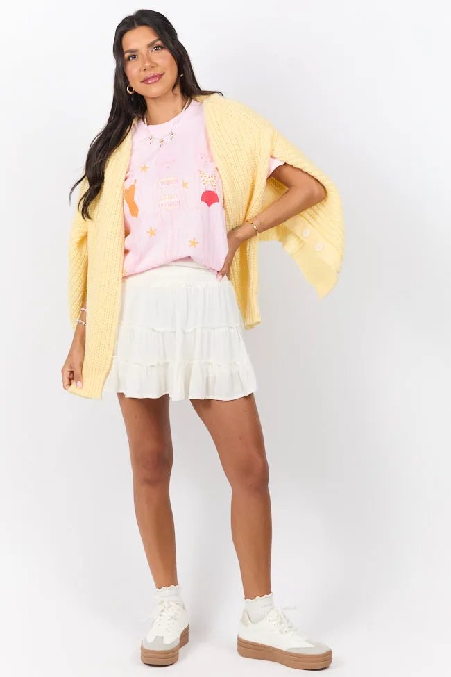 Swim Dolls Pink Graphic Tee Flattering Design