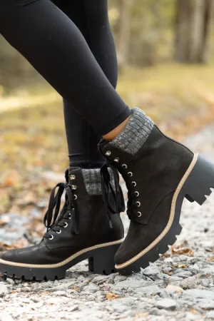 Adventure Time Edie Black Combat Boots