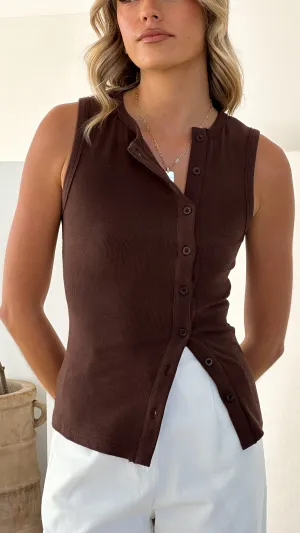 Edie Top - Chocolate Layer Ready