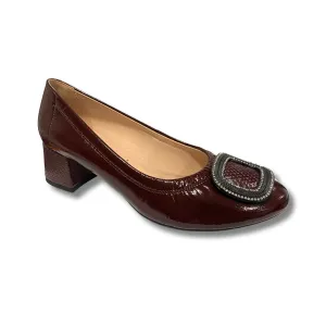 Natural Tones Bioeco Womens Shoe 6641 Burgundy Patent