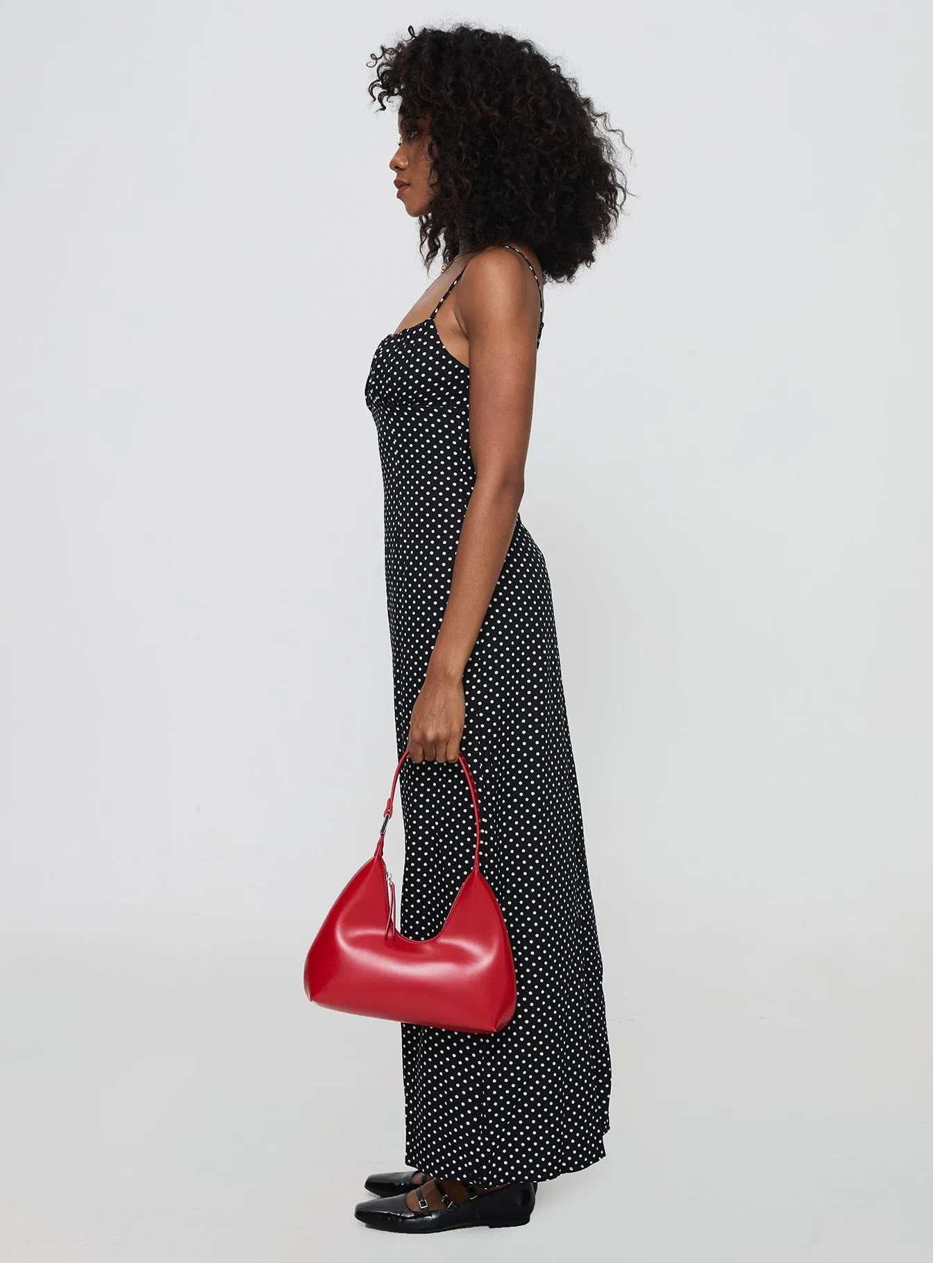 Wave Soft Pansotti Maxi Dress Black