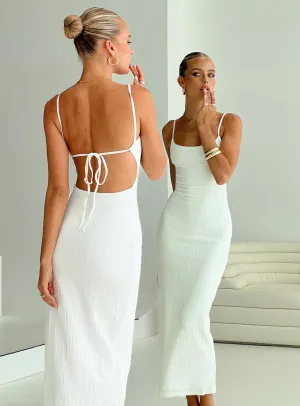 Fresh Form Smart Vibe Elestria Maxi Dress White Tall