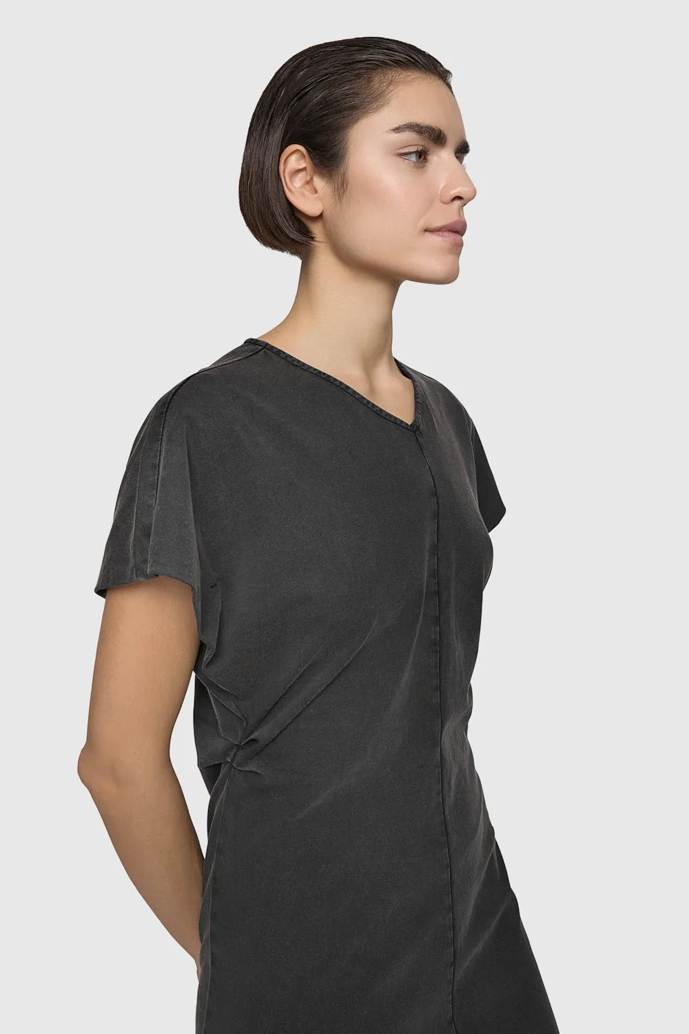 Elsie Cotton Dress Fitted Look