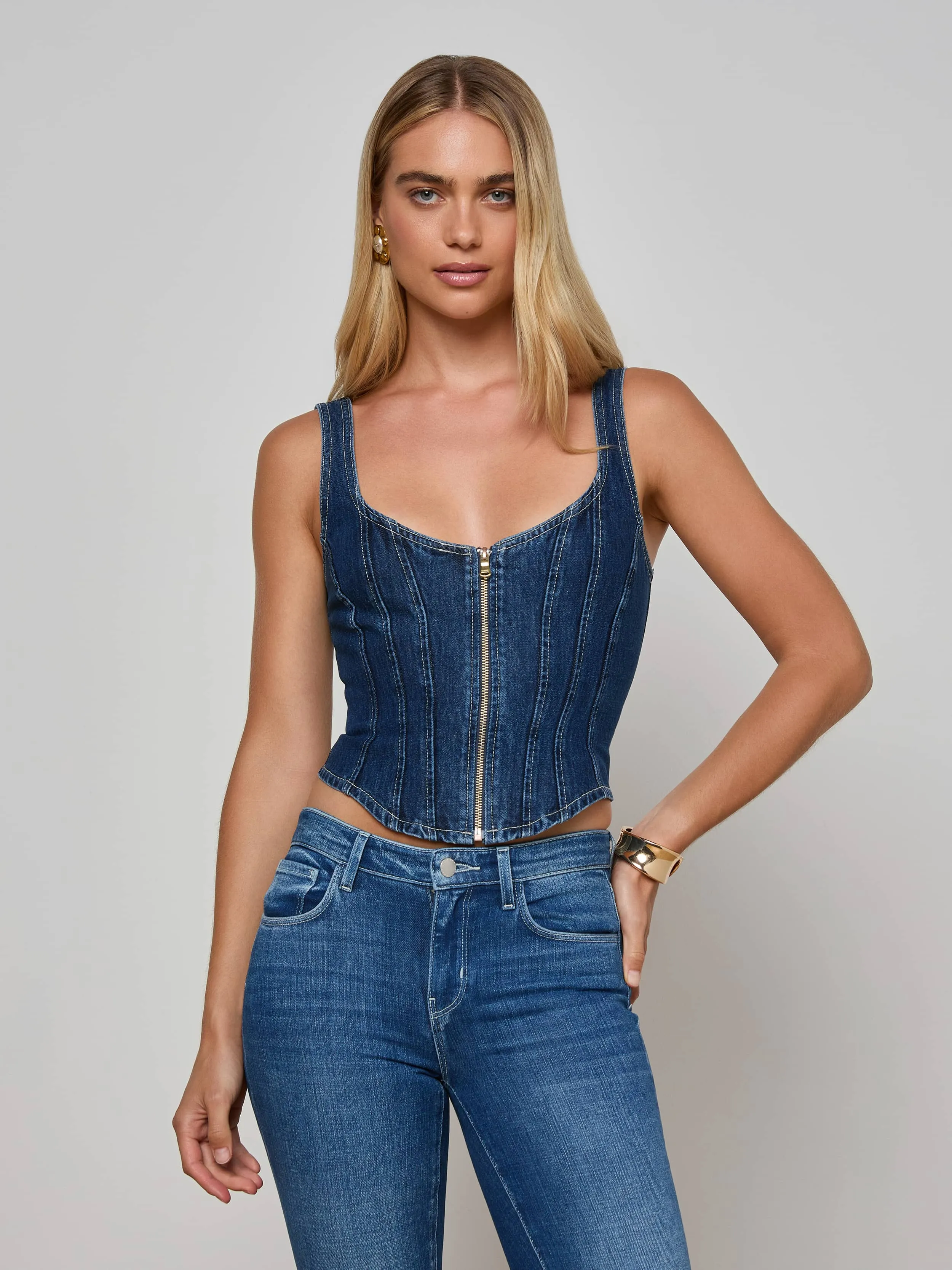 DurableCoverstitch QuickReleaseClosure Elysia Zip Corset Tank