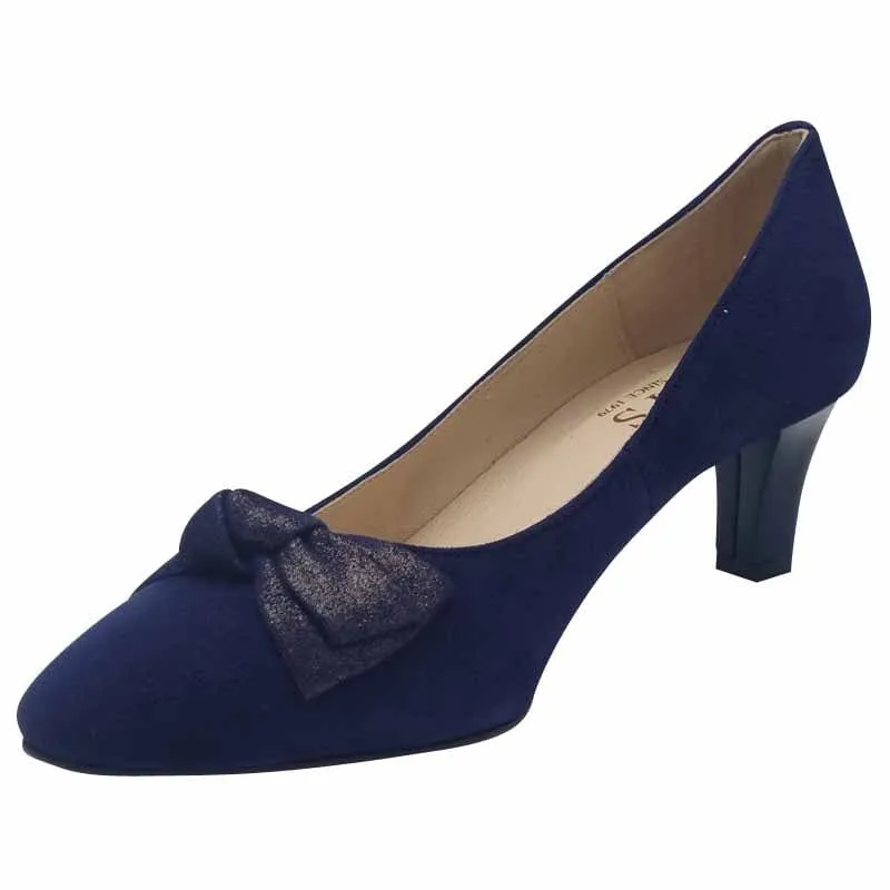 Block Heel Emis Womens Shoe 7705-024 Navy