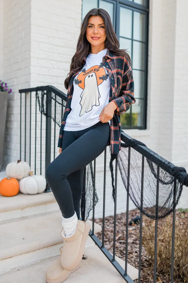 Quick Slip Ghost Him White Graphic Tee SALE