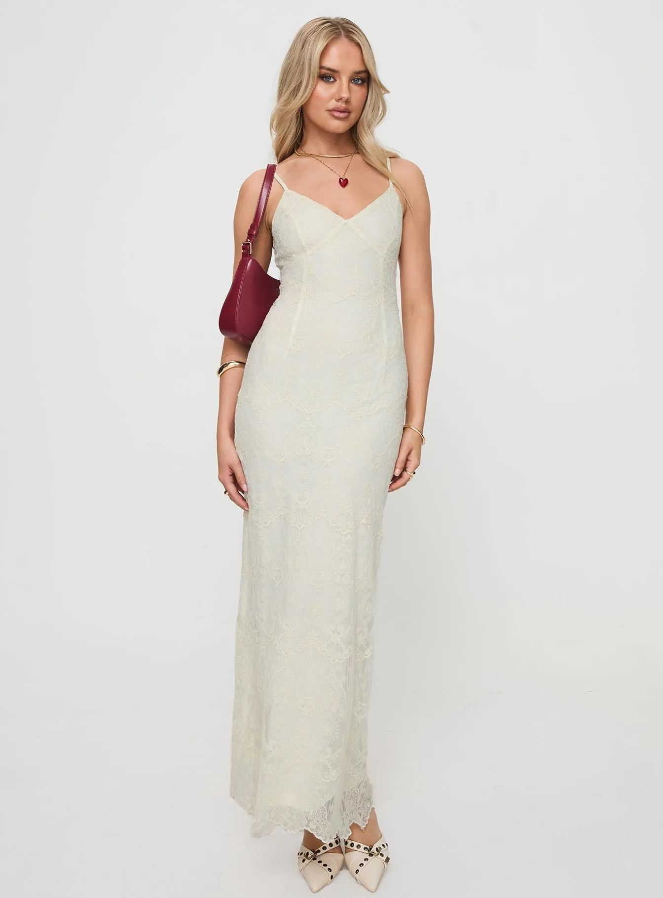 Comfort Stretch Euphemia Maxi Dress Cream
