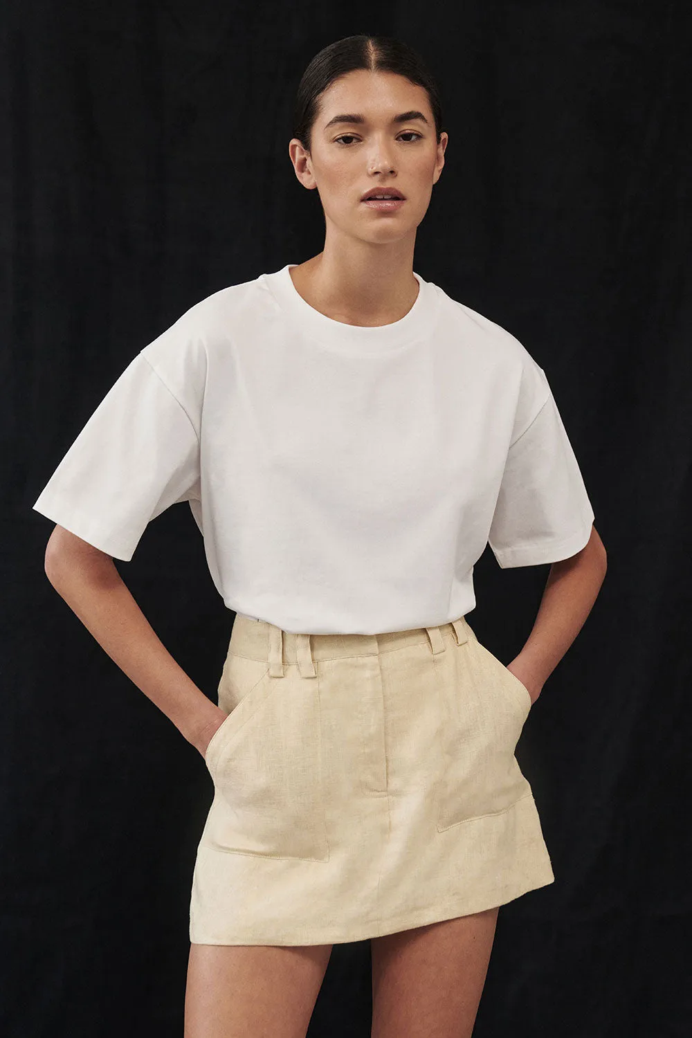 EVA LEMON LINEN SKORT Bright Hues