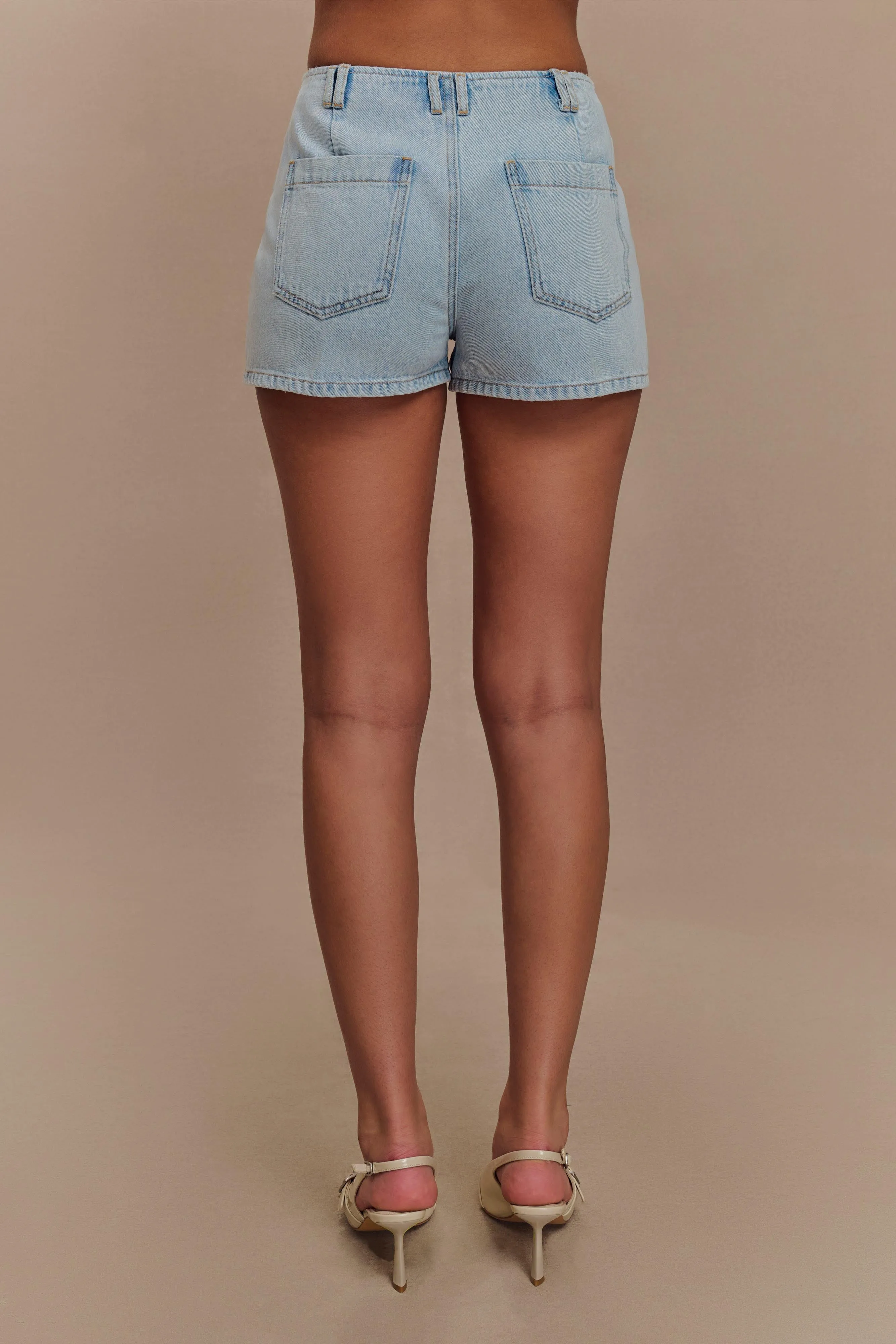 Tobias Denim Shorts - Light Blue Casual Elegance Comfort Movement
