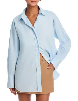 Exaggerated Oversized Shirt, Light Chambray Relaxed Vibe