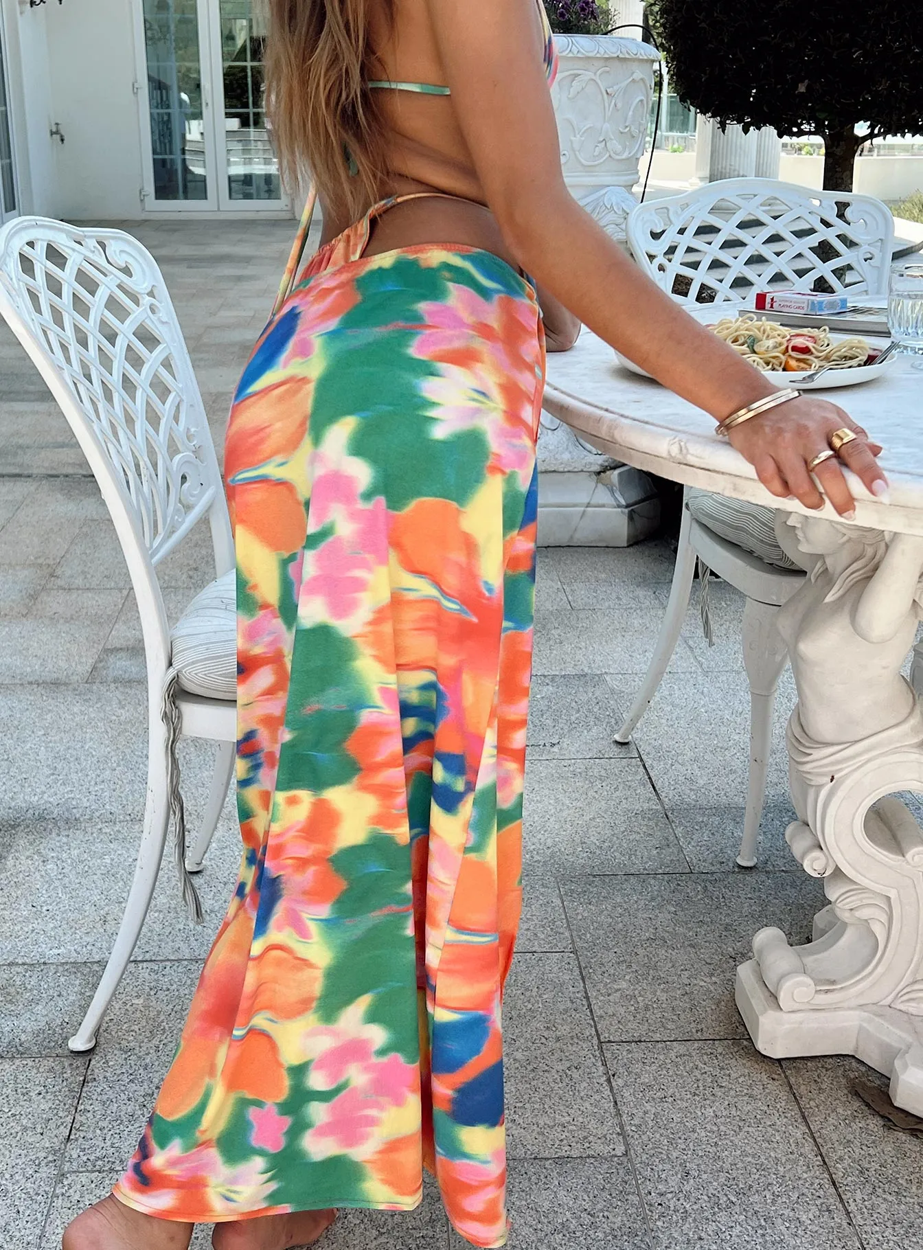 Durable Quality Lightweight Compression Material Marsha Sarong Floral Multi