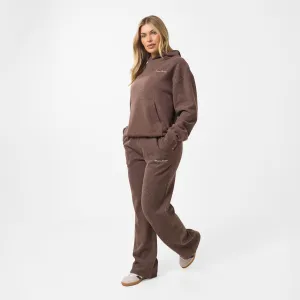Soft Knit Tracksuit I Coffee Stretchable Fabric