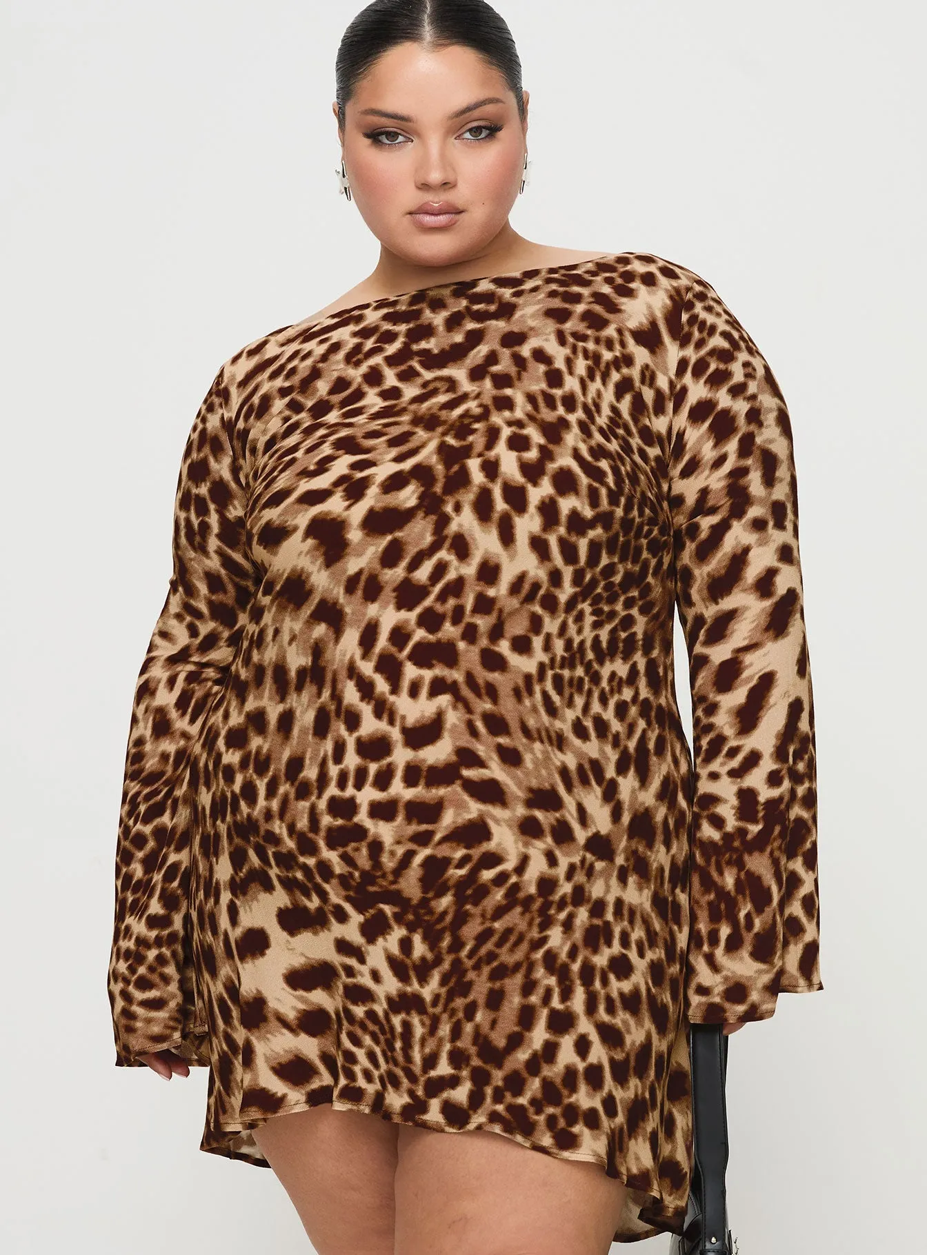 Halo Bias Mini Dress Leopard Curve Tailored Comfort Refined Line
