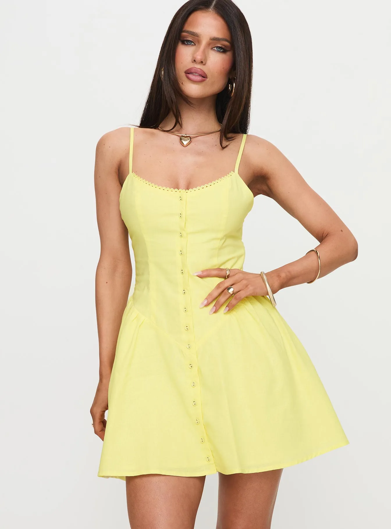 Toulouse Mini Dress Lemon garden wedding