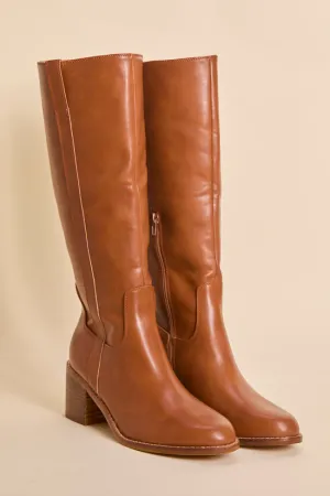 Padded Slip   Resistant Harriet Brown Tall Boots