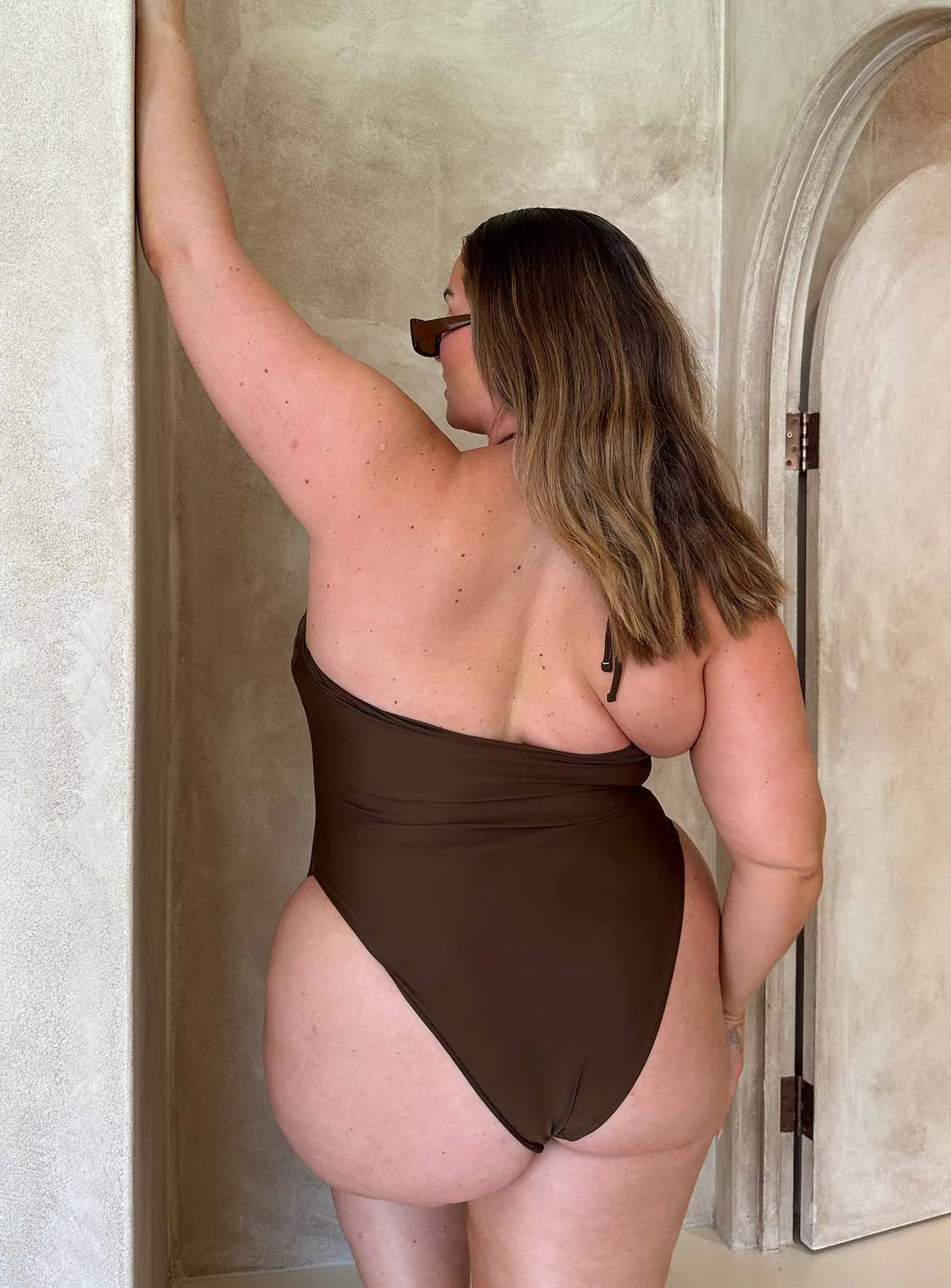 Beach essentials Fern One Piece Brown Curve