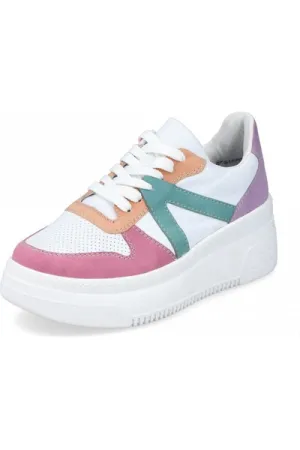 Rieker Ladies Sneakers M7814-90 Multi Peace Step Gloss Mood