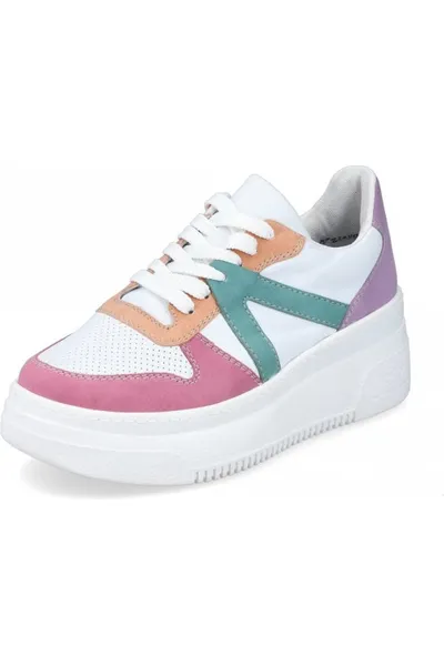 Rieker Ladies Sneakers M7814-90 Multi Peace Step Gloss Mood