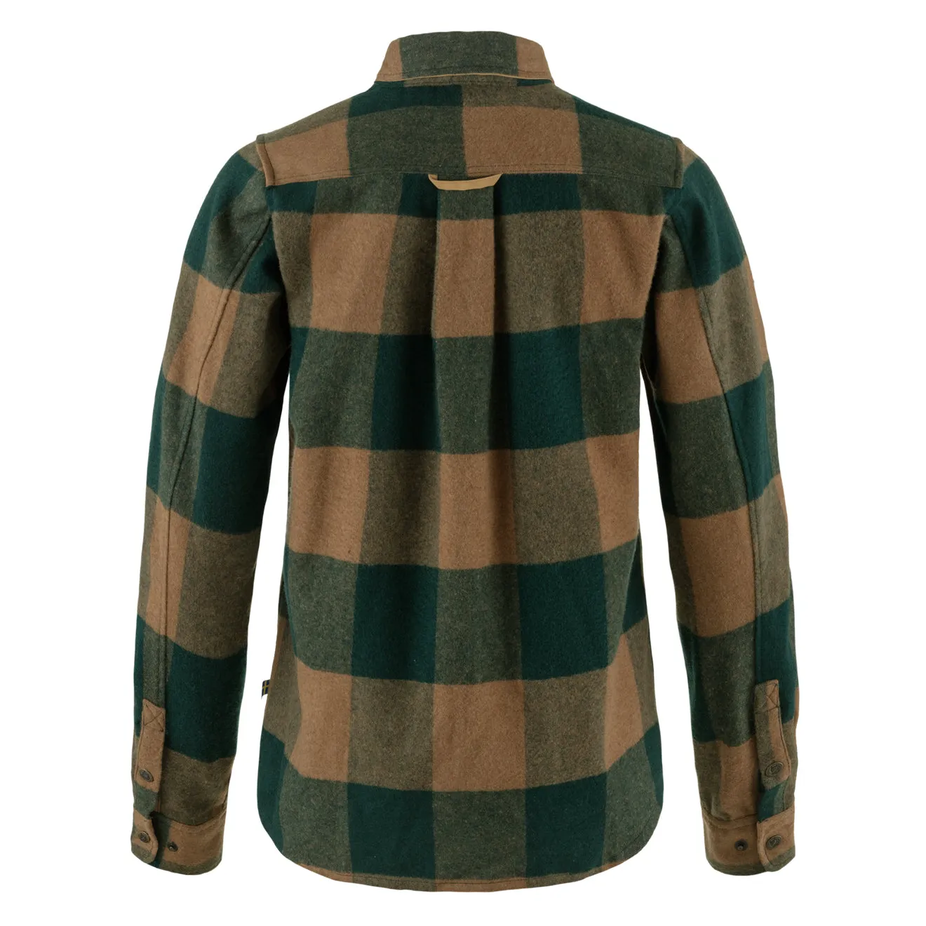 Fjallraven Womens Canada Shirt Deep Patina / Buckwheat Brown UltraSoft Texture Lake Glow