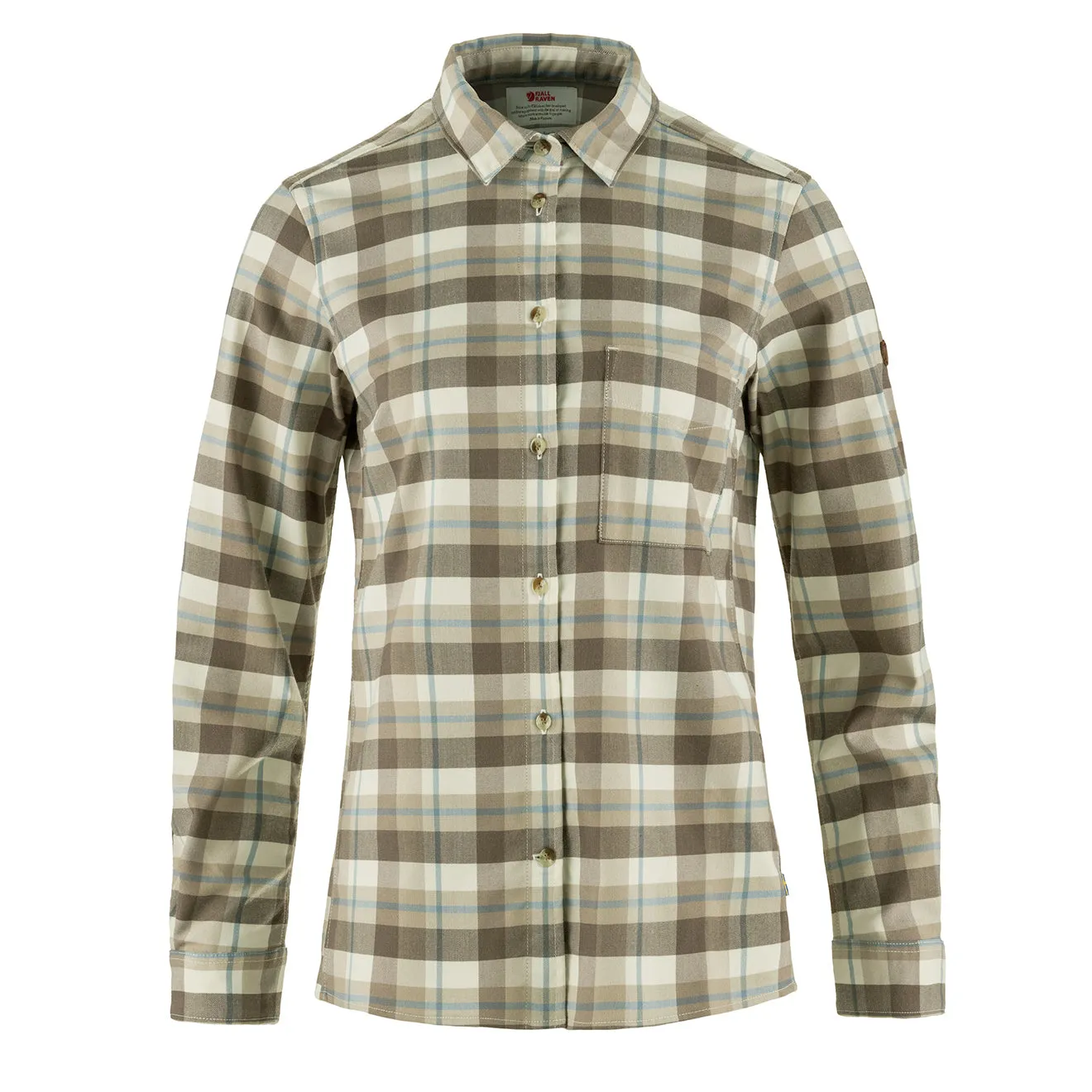 Fjallraven Womens Singi Fjall Shirt Chalk White / Fossil QuickDryDesign