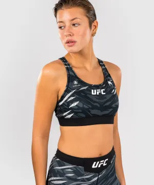 UFC Fusion by Venum Authentic Fight Night Women??s Sports Bra - Black Smooth Finish