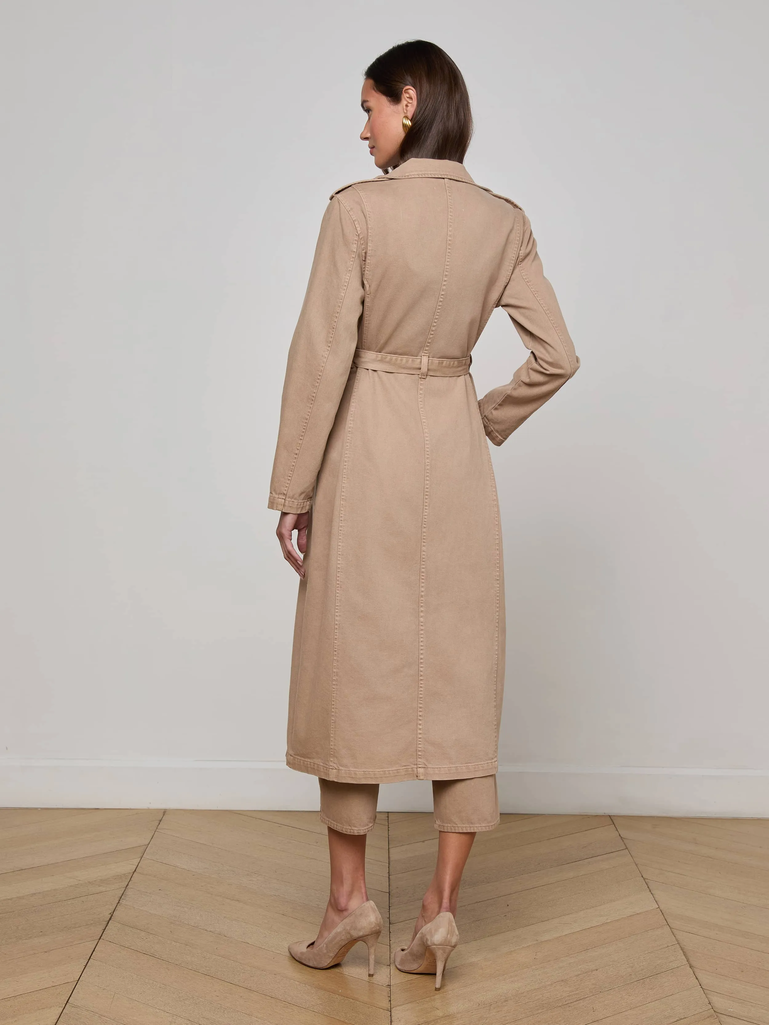 Stretchable Fabric Good Material Zavia Jean Trench Coat