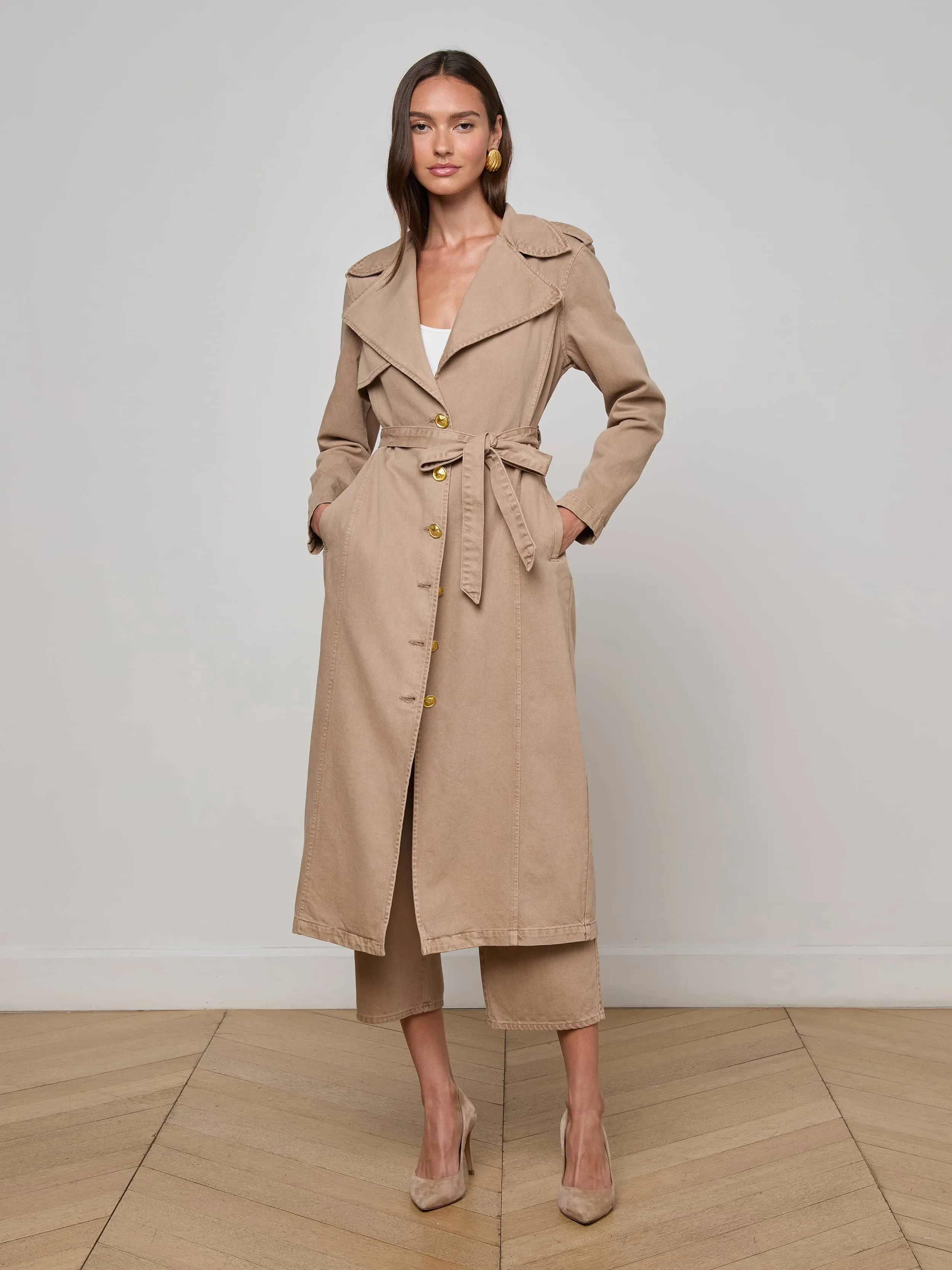 Ergonomic Armhole Cut Weatherproof Zippers Zavia Jean Trench Coat